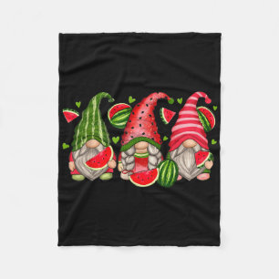 Couverture Polaire Cute Tropical Watermelon Gnomes Gnomies Summer Vac