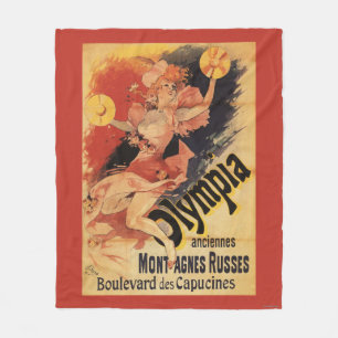 Couverture Polaire Cymbales se brisantes de fille de boîte de nuit
