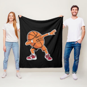Couverture Polaire Dabbing Basketball Ball Funny Sports Joueur