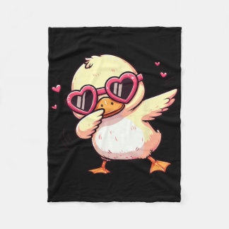 Couverture Polaire Dabbing Dance Duck Heart Sungles