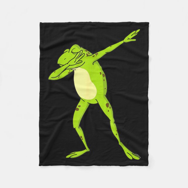 Couverture Polaire Dabbing Frog For Kids-boys &amp; Girls Funny Anima (Devant)