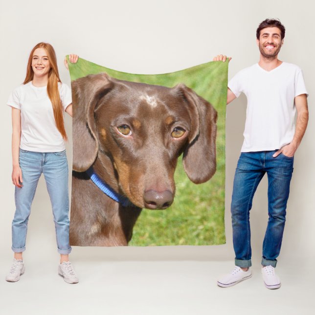 Couverture Polaire Dachshund (En situation)
