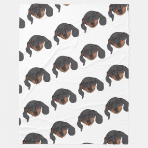 Couverture Polaire Dachshund chien Portrait