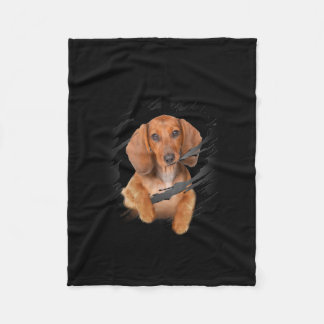 Couverture Polaire Dachshund Lover Cute Dachshund