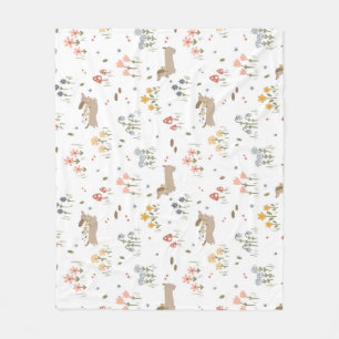 Couverture Polaire Dachshund Lover Weiner Chien Saucisse Chien Fleur