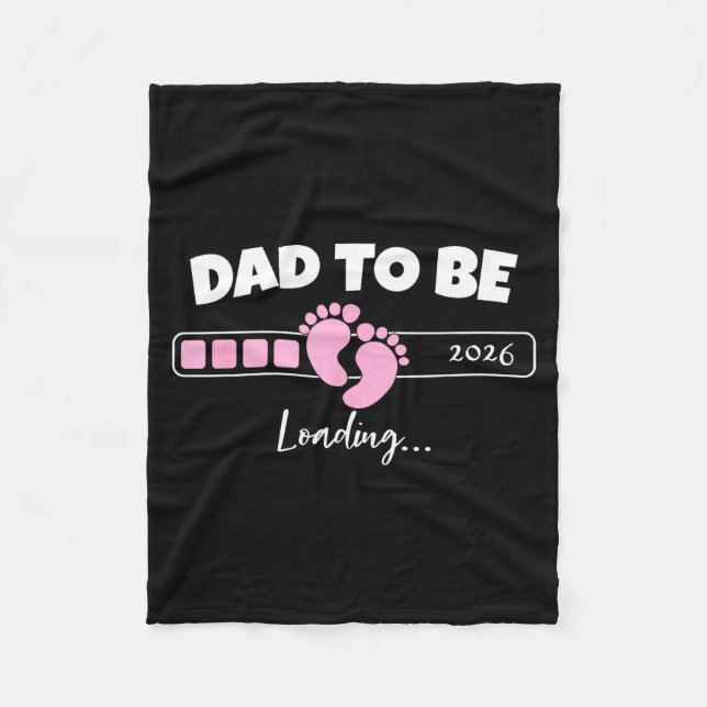 Couverture Polaire Dad To Be 2026 Loading Nk Little Girl Pregnancy Re (Devant)
