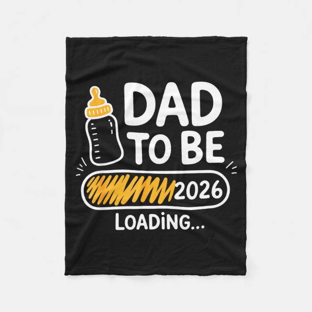 Couverture Polaire Dad To Be 2026 Loading Promoted To Daddy 1st Time  (Devant)