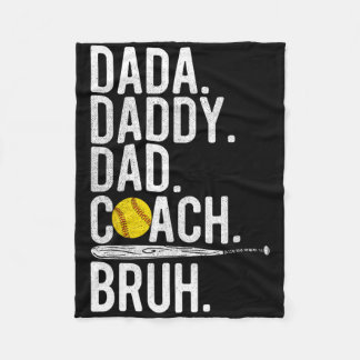 Couverture Polaire Dada Daddy Dad Bruh Vintage Softll Coach Dad Famil