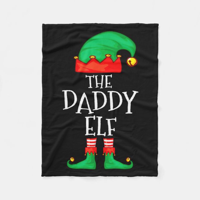 Couverture Polaire Daddy Elf Family Christmas Daddy Dad Father Elf Sw (Devant)