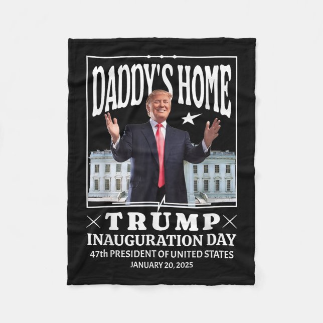 Couverture Polaire Daddys Home - Trump Inauguration Day 2025 (Devant)