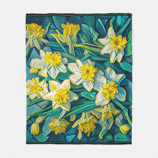 Couverture Polaire Daffodiques impressionnistes