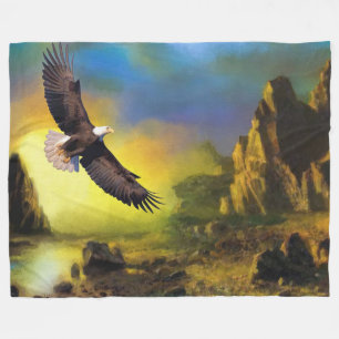 Couverture polaire d'aigle chauve