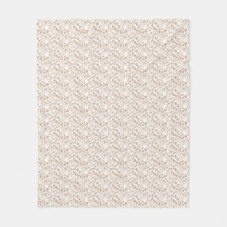 Couverture Polaire Daisy Flowers Beige Floral Aesthetic Ditsy Tan