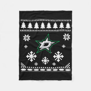 Couverture Polaire Dallas Stars Ugly Christmas Sweater Holidaze