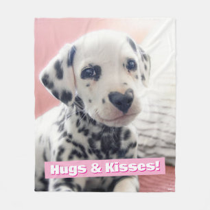 Couverture Polaire Dalmatien Nez de Coeur