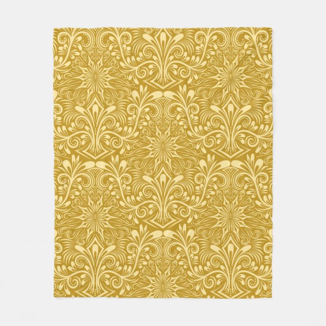 Couverture Polaire Damask sans couture motif répétant arrière - plan. (Devant)