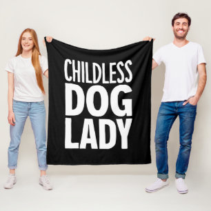 Couverture Polaire Dame de chat sans enfants drôle vote 2024