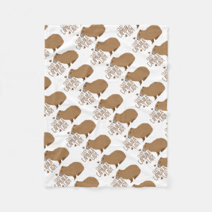 Couverture Polaire dame folle de capybara