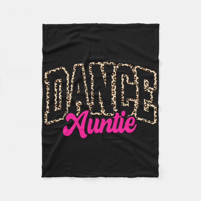 Couverture Polaire Dance Tante Leopard Danser Tante Vie Filles Femmes (Devant)