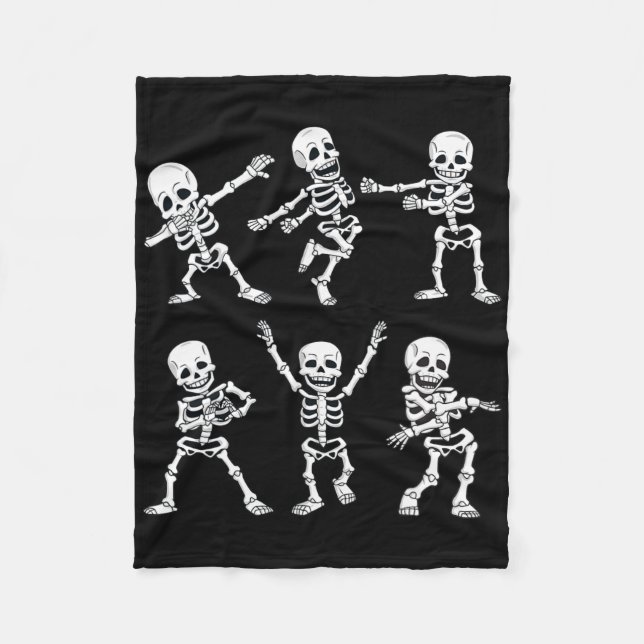 Couverture Polaire Dancing Skeletons Dance Challenge Boys Girl (Devant)