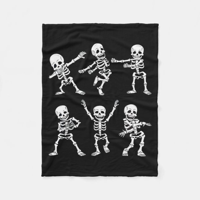 Couverture Polaire Dancing Skeletons Dance Challenge Boys Girl Kids H (Devant)
