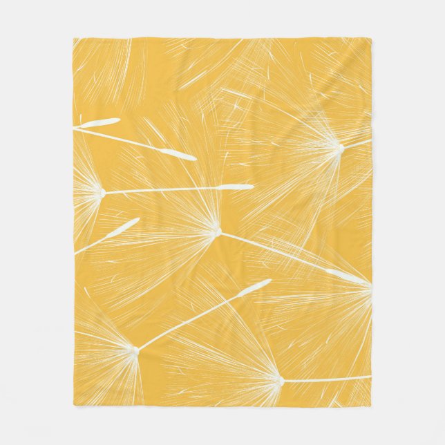 Couverture Polaire Dandelions vintages : Motif transparent (Devant)