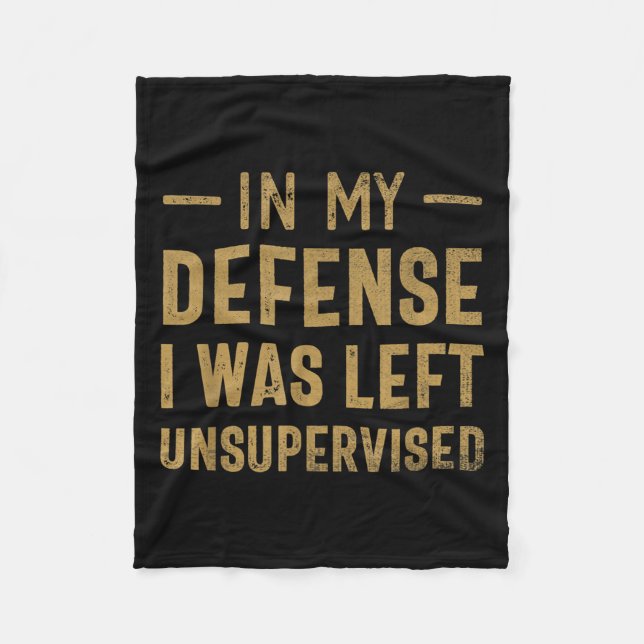 Couverture Polaire Dans Ma Défense, J'Ai Été Laissé Sans Surveillance (Devant)