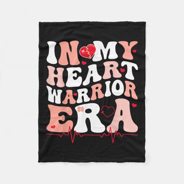 Couverture Polaire Dans Mon Coeur Guerrier Époque Chd Coeur Maladie D (Devant)