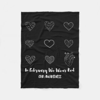 Couverture Polaire Dans Mon Coeur Guerrier Époque Maladie cardiaque S