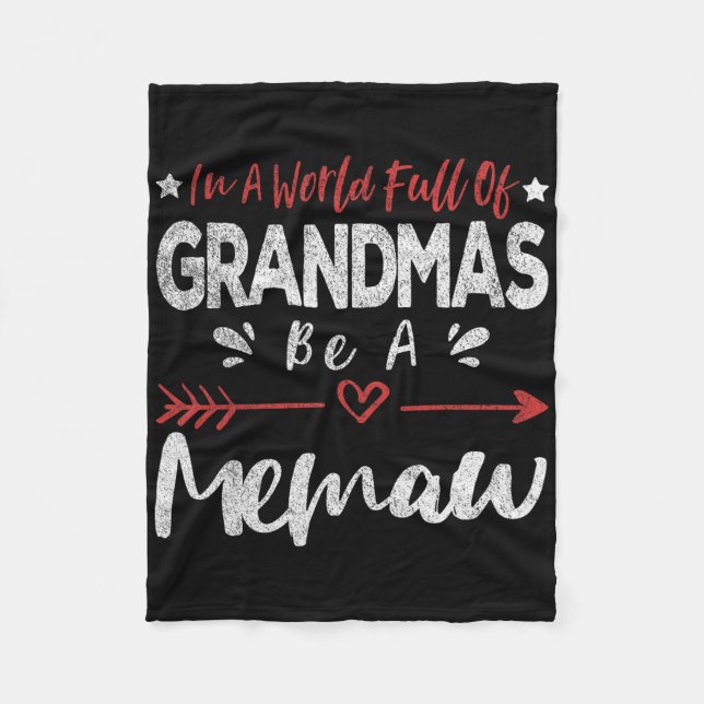 Couverture Polaire Dans Un Monde Plein De Grandmas Soyez Un Grand Mém (Devant)
