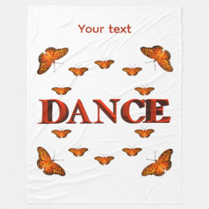 Couverture Polaire Danse avec des papillons design