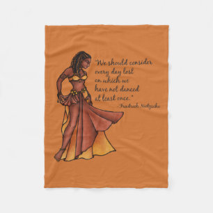 Couverture Polaire Danse du ventre Citation chaque jour