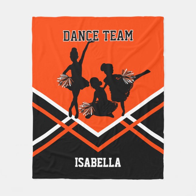 Couverture Polaire Danse orange / Cheval Team Kids (Devant)
