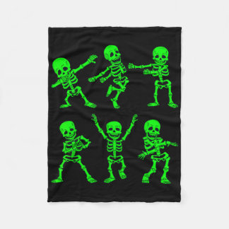 Couverture Polaire Danser Skeletons Danser Défi Fille Garçons Enfants