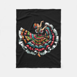 Couverture Polaire Danseur de ballet folklorique Mexique Traditionnel