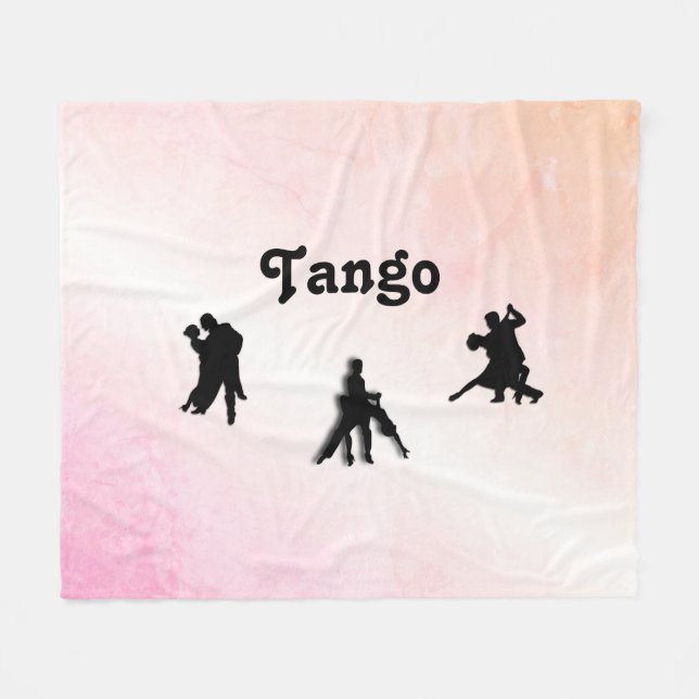 Couverture Polaire Danseurs de Tango (Devant (Horizontal))
