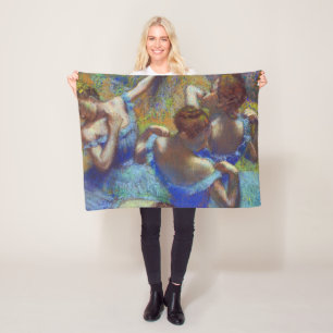 Couverture Polaire Danseurs en bleu, Edgar Degas