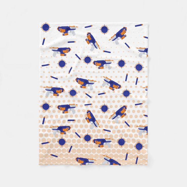 Couverture Polaire Dart Gun Battle War Boys Motif cible (Devant)