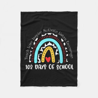 Couverture Polaire Days School Cute Amoureux des chiens arc-en-ciel 1