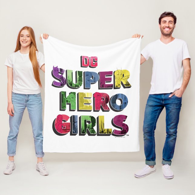 Couverture Polaire DC Super Hero Girls City Letters (En situation)
