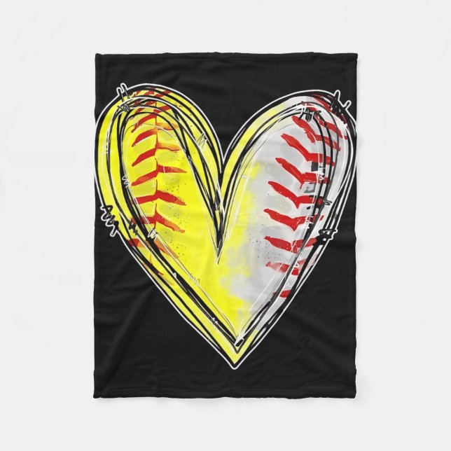 Couverture Polaire De Baseball Softball Maman Mères Fête Femmes (Devant)