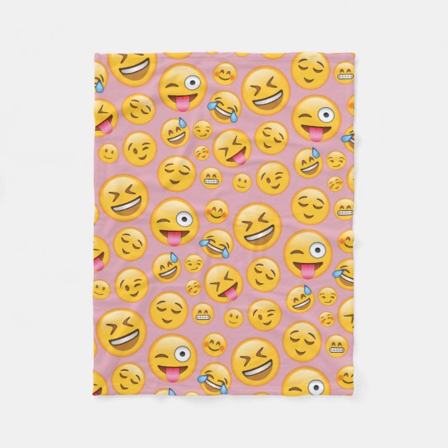 Couverture Polaire De rire motif bruyant (lol) d'Emoji (Devant)