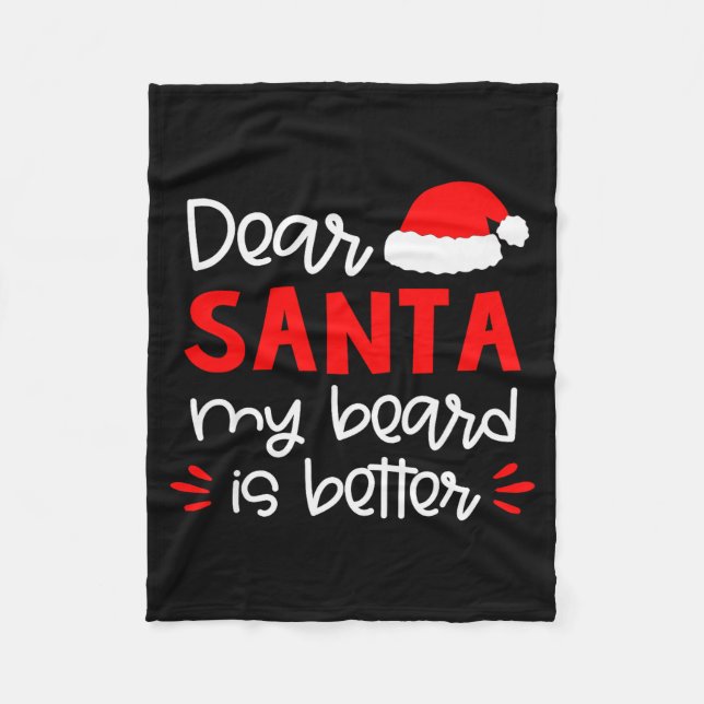 Couverture Polaire Dear Santa Shirt Funny Matching Family Christmas P (Devant)