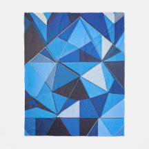 Décor géométrique triangulaire bleu