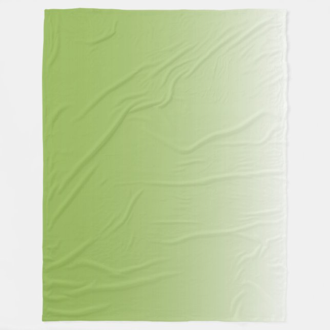 Couverture Polaire Décor vert vert foncé à deux tons (Devant)