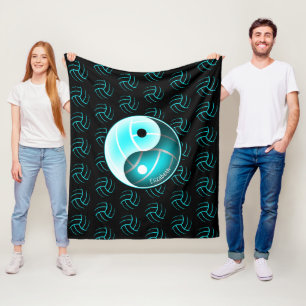 Couverture Polaire décoration de la salle de volley-ball de girly yin