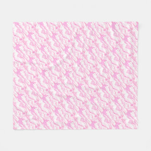Couverture Polaire Decorative Elegant Soft Powder Pink Clouds