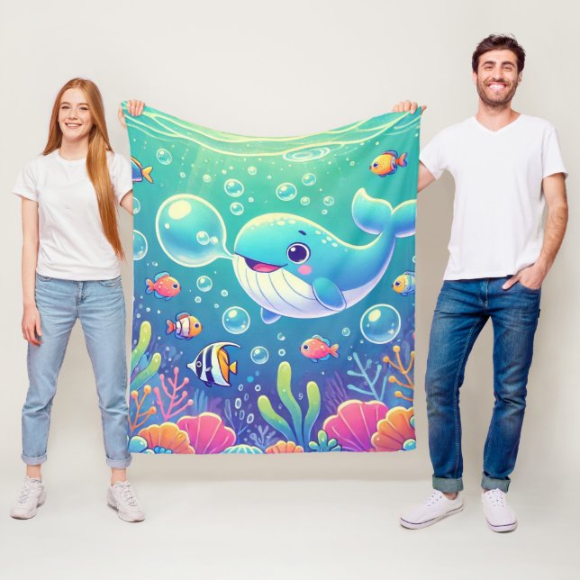 Couverture Polaire Deep-Sea Wonders (En situation)