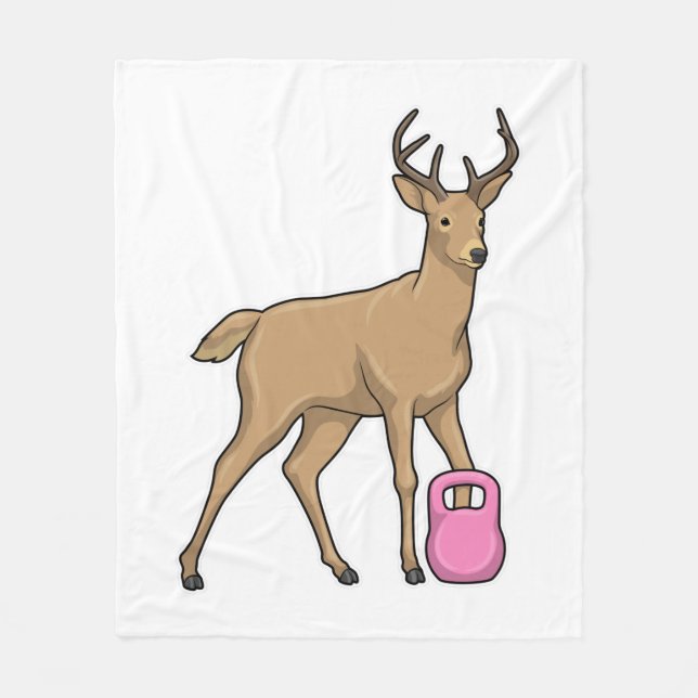 Couverture Polaire Deer Fitness Dumbbell (Devant)