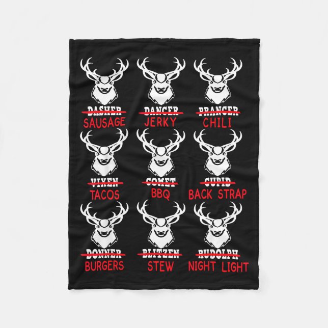 Couverture Polaire Deer Hunting Gift Hunter Of All Santa's Reindeer  (Devant)